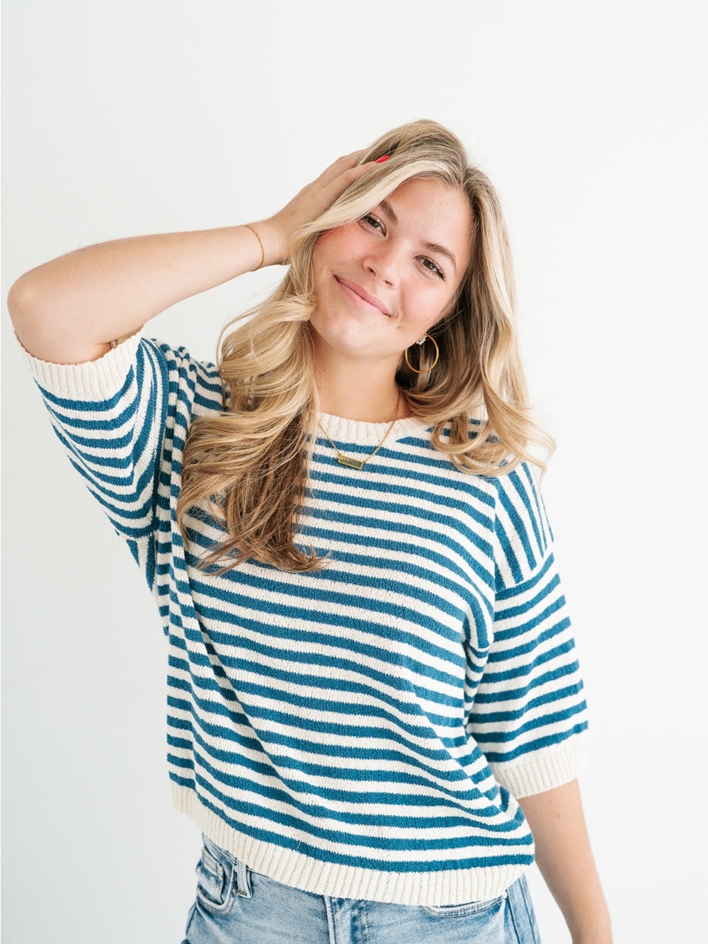 Blu Pepper Blue Haven Knit Top